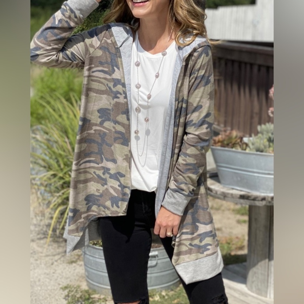 Andree by unit Camo lightweight open jacket M